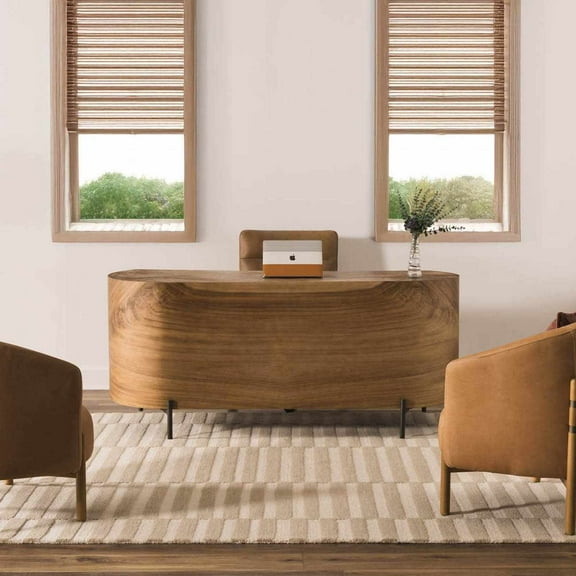 Hauteloom Cielle Wool Living Room, Bedroom Area Rug - Contemporary - Beige, Ivory, Tan - 9' x 12'