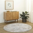 thumbnail image 1 of Hauteloom Cindy Living Room, Bedroom Area Rug - Gray, Brown - 5'3"-Round, 1 of 11
