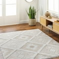 thumbnail image 1 of Hauteloom Ciro Living Room, Bedroom Area Rug - Rustic - High Pile - Gray, Green - 6'4" x 9', 1 of 11