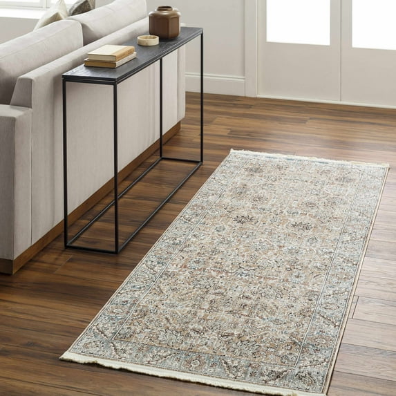 Hauteloom Civankan Hallway, Kitchen Runner Rug - Oriental Traditional Bohemian - Brown, Green - 2'11" x 7'10"