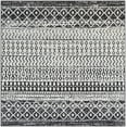 thumbnail image 1 of Hauteloom Constantinople Moroccan Trellis Bohemian Living Room, Bedroom Area Rug - Traditional Farmhouse Carpet - Black, Gray, White - 5' Square Area Rug, 1 of 20