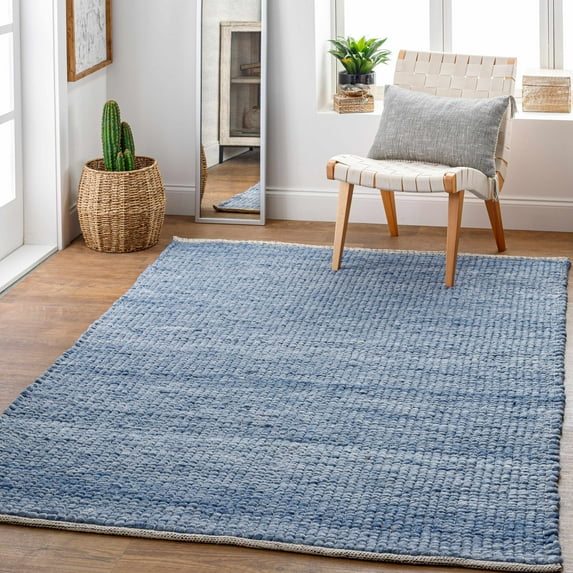 Hauteloom Coppabella Wool Living Room, Bedroom Area Rug - Modern - Black,Cream,Dark Blue - 2' x 3'