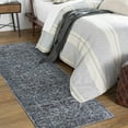 thumbnail image 1 of Hauteloom Costigan Hallway, Kitchen Runner Rug - Traditional - Navy, White, Charcoal - 2'7" x 7'3", 1 of 14