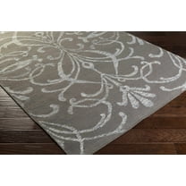 Hauteloom Cottekill Wool Living Room, Bedroom Area Rug - Transitional - Dark Red, Off White - 2' x 3'