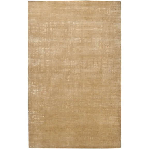 Hauteloom Crossnore Wool Living Room, Bedroom Area Rug - Farmhouse - Beige, Mustard - 2' x 3'