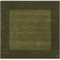 thumbnail image 1 of Hauteloom Cylinder Wool Living Room, Bedroom Area Rug - Contemporary - High Pile - Olive, Green - 6' Square, 1 of 13