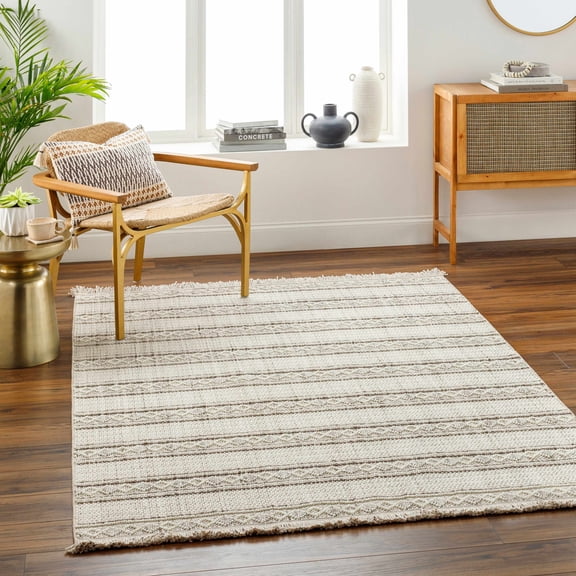 Hauteloom Dagan Living Room, Bedroom Area Rug - Pink, Brown, Gray - 8'11" x 12'
