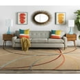 thumbnail image 1 of Hauteloom Davison Wool Living Room, Bedroom Area Rug - Modern - Brown, Blue, Red - 8' x 11', 1 of 16