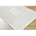 thumbnail image 1 of Hauteloom Deron Living Room, Bedroom Machine Washable Area Rug - Contemporary - Off White, Light Gray - 7'10" x 10'1", 1 of 6