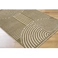 thumbnail image 1 of Hauteloom Deron Living Room, Bedroom Machine Washable Area Rug - Contemporary - Olive, White - 3'3" x 5', 1 of 6