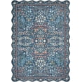 thumbnail image 1 of Hauteloom Dervla Hallway, Kitchen Machine Washable Runner Rug - Contemporary - Slate Blue, Coral, Sage - 2'6" x 8', 1 of 1