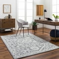 thumbnail image 1 of Hauteloom Derya Recycled Material Living Room, Bedroom Area Rug - Traditional - White, Charcoal, Black - 9' x 12', 1 of 6