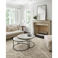 thumbnail image 1 of Hauteloom Dhruv Wool Living Room, Bedroom Area Rug - Bohemian, Transitional - High Pile - Bone, Taupe, Cloud Gray - 2' x 3', 1 of 10