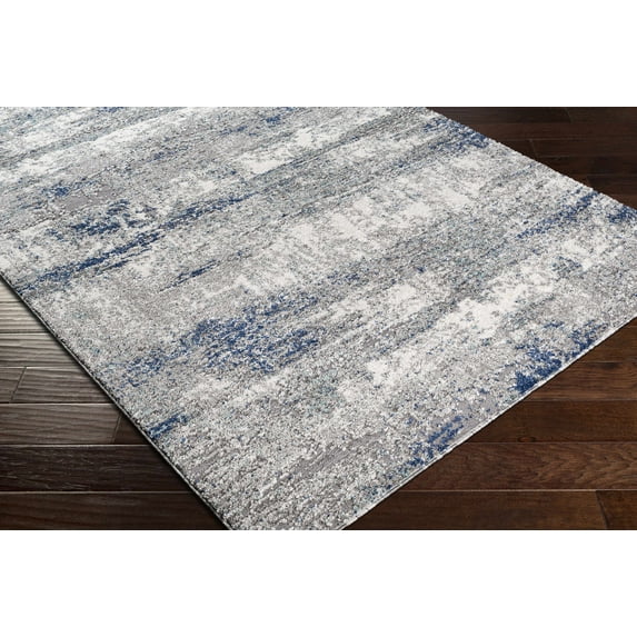 Hauteloom Diamond Living Room, Bedroom Area Rug - Contemporary - High Pile - Charcoal, DarkBlue, Gray - 18" Sample