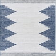 thumbnail image 1 of Hauteloom Djugun Outdoor Area Rug - Outside Porch Patio Rug Carpet - Waterproof Rug - Geometric - Blue, Gray, Cream, Beige - 6'7" Square, 1 of 11