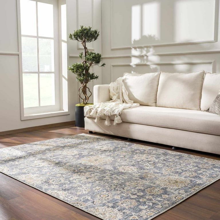 9’ x 12’ Tan and Gray Boho Chic Area Rug 9’ x 12’ Tan and Gray Boho Chic Area Rug