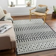 thumbnail image 1 of Hauteloom Drago Living Room, Bedroom Machine Washable Area Rug - Bohemian Modern Farmhouse - Moroccan Transitional - Black, White, Gray - 3'3" x 5', 1 of 9