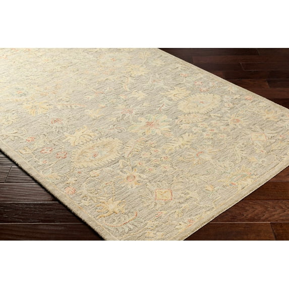 Hauteloom Drogheda Wool Living Room, Bedroom Area Rug - Traditional - Rust, Dusty Coral, Peach - 2' x 3'