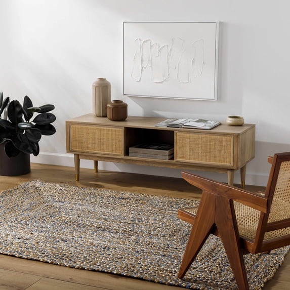 Hauteloom Druce Jute Living Room, Bedroom Area Rug - 5' x 7'6"
