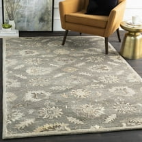 Hauteloom Dulles Wool Living Room, Bedroom Area Rug - Traditional - Gray, Black, Brown - 10' x 14'