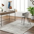 thumbnail image 1 of Hauteloom Ebba Recycled Material Living Room, Bedroom Area Rug - Gray, Black - 9' x 12', 1 of 2
