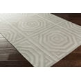 thumbnail image 1 of Hauteloom Edmund Wool Living Room, Bedroom Area Rug - Contemporary - Gray, Light Gray - 2' x 3', 1 of 5
