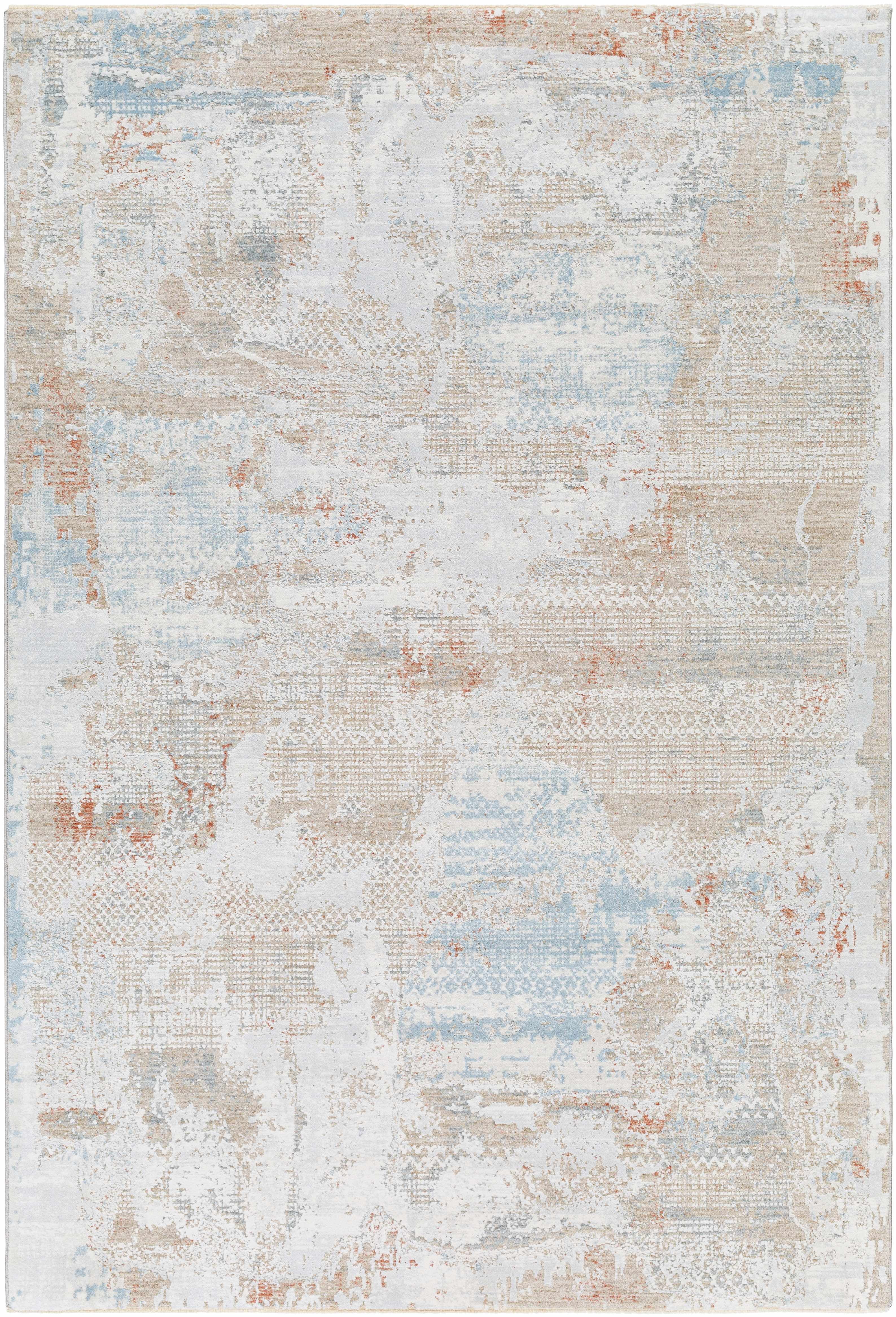 Hauteloom Efren Living Room, Bedroom Area Rug - Gray, Green, Beige - 10' x 14'