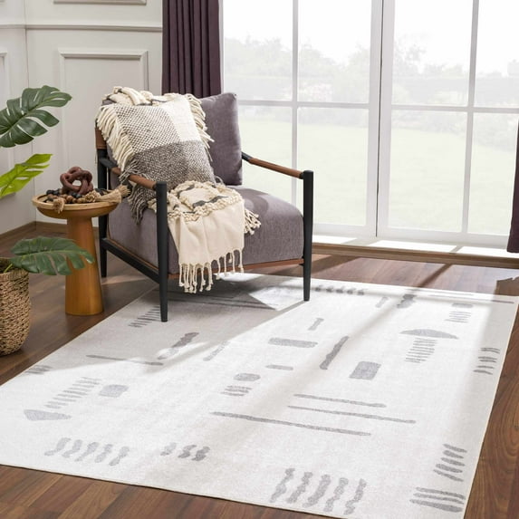 Hauteloom Eitan Living Room, Bedroom Machine Washable Area Rug - 7'10" x 10'