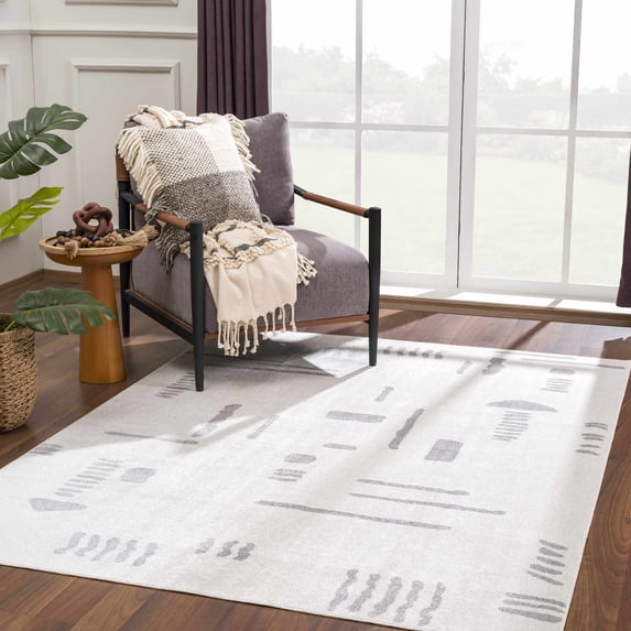 Hauteloom Eitan Living Room, Bedroom Machine Washable Area Rug - 9'2" x 12'