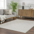 thumbnail image 1 of Hauteloom Eivin Living Room, Bedroom Area Rug - Plush Pile - Cream - 6'7" x 9', 1 of 20