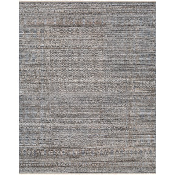 Hauteloom Eldad Recycled Material Living Room, Bedroom Area Rug - Southwestern - Dark Brown, Black, Dark Red - 2' x 3'