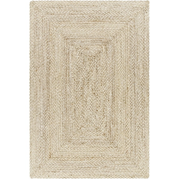 Hauteloom Elkie Jute Living Room, Bedroom Area Rug - Traditional, Transitional - Lambswool - 18" Sample