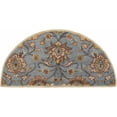 thumbnail image 1 of Hauteloom Elkins Wool Living Room, Bedroom Farmhouse Area Rug - Traditional Floral Carpet - Bohemian Paisley Vibe - Brown, Orange, Blue, Terra Cotta, Cream - 2' x 4' Hearth, 1 of 16