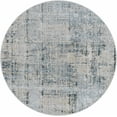 thumbnail image 1 of Hauteloom Eltham Living Room, Bedroom Area Rug - Modern Abstract Carpet - Gray, Beige, Blue - 6'7" - Round, 1 of 18