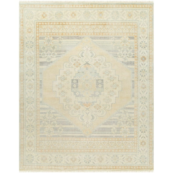 Hauteloom Emiko Wool Hallway, Kitchen Runner Rug - Traditional - Bone, Khaki, Camel - 2'6" x 10'