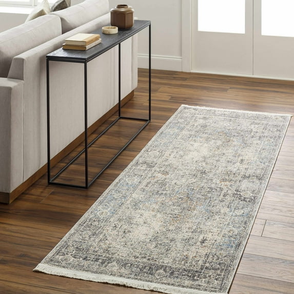 Hauteloom Erela Hallway, Kitchen Runner Rug - Gray - 2'10" x 8'