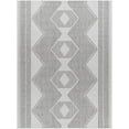 thumbnail image 1 of Hauteloom Evana Living Room, Bedroom Patio Outdoor Area Rug - Bohemian, Transitional - Off White, Medium Gray, Light Gray - 18" Sample, 1 of 7