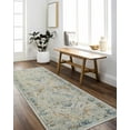 thumbnail image 1 of Hauteloom Ezri Living Room, Bedroom Machine Washable Area Rug - Traditional - Beige, Light Blue, Orange - 7'10" x 10', 1 of 3