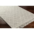 thumbnail image 1 of Hauteloom Ezria Wool Living Room, Bedroom Area Rug - Traditional, Transitional - Ivory, Black - 5' Round, 1 of 8