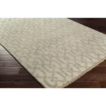Hauteloom Fairborn Wool Living Room, Bedroom Area Rug - Contemporary - Charcoal, Taupe - 2' x 3'
