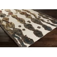 thumbnail image 1 of Hauteloom Fakenham Wool Living Room, Bedroom Area Rug - Natural Fibers - Plush Pile - Beige, Dark Brown, Mustard - 2' x 3', 1 of 4