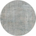 thumbnail image 1 of Hauteloom Fallin Living Room, Bedroom Area Rug - Modern - Gray, Green - 6'7"-Round, 1 of 14
