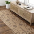 thumbnail image 1 of Hauteloom Fathi Recycled Material Hallway, Kitchen Machine Washable Runner Rug - Traditional, Transitional - Tan, Taupe, Off White - 2'6" x 8', 1 of 8