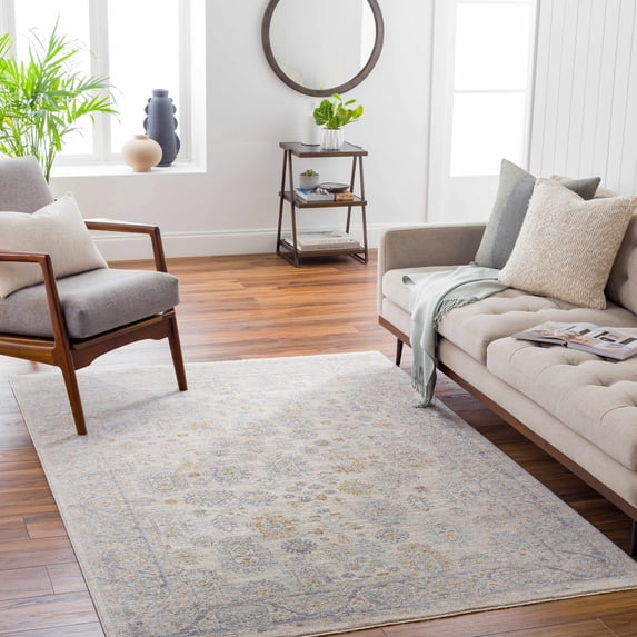 Hauteloom Fawn Living Room, Bedroom Area Rug - Gray, Green - 12' x 15'