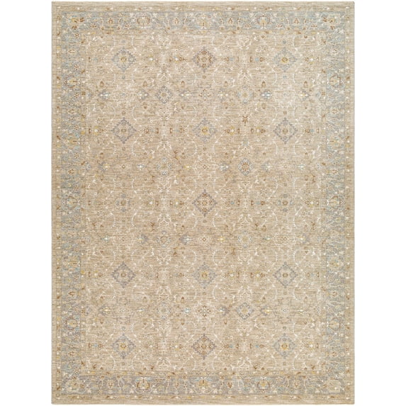 Hauteloom Feray Living Room, Bedroom Area Rug - Gray, Brown - 7'10"-Round