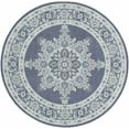 thumbnail image 1 of Hauteloom Ferron Living Room, Bedroom Patio Outdoor Area Rug - Indoor/Outdoor - Gray, Blue - 7'3"-Round, 1 of 11