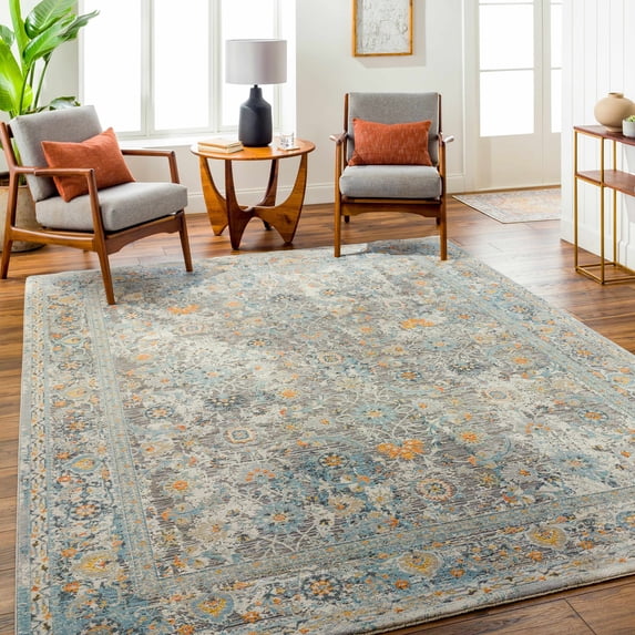 Hauteloom Finn Living Room, Bedroom Area Rug - Silver, Brown, Gray - 9' x 12'2"