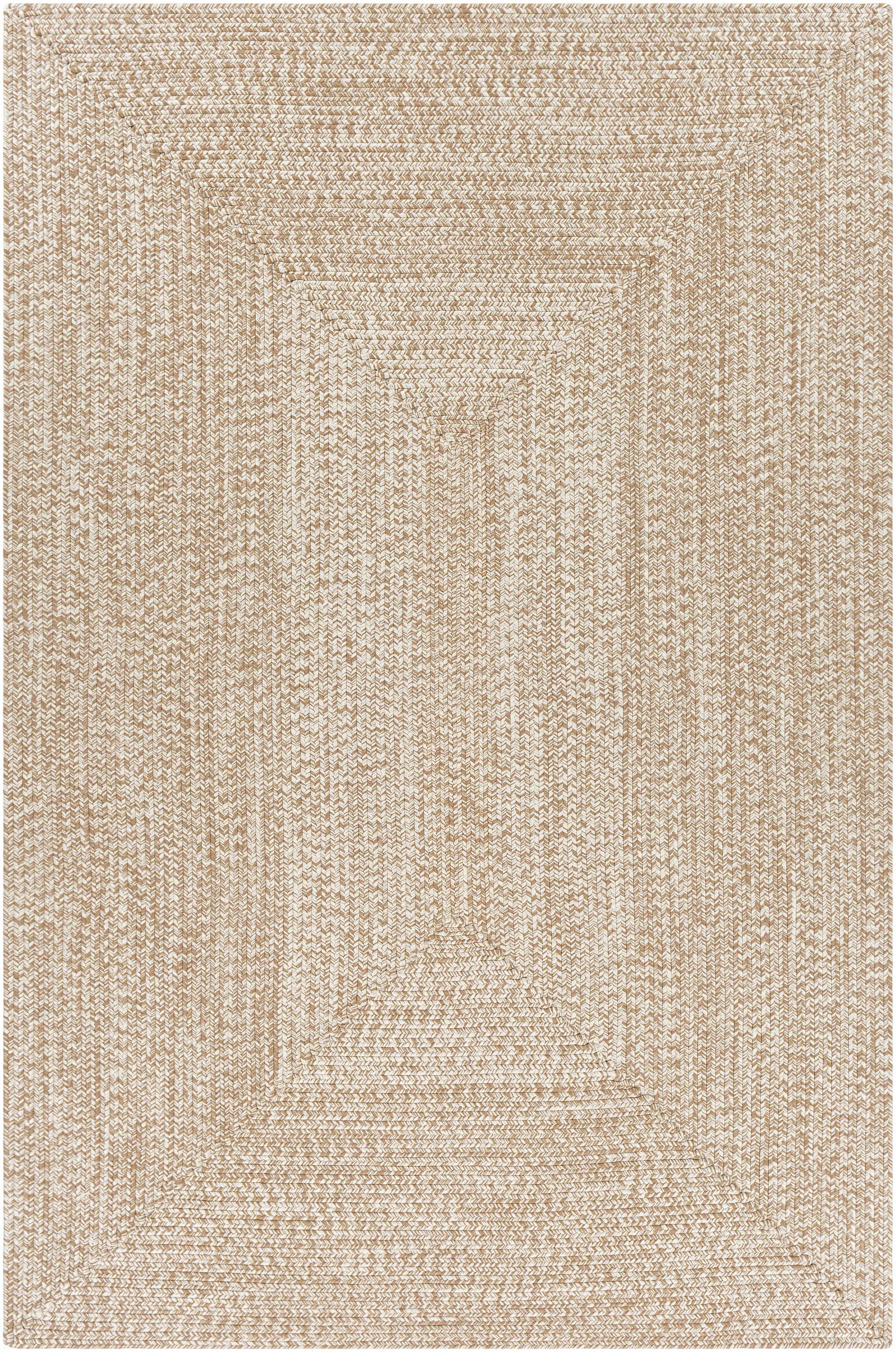Hauteloom Flaxville Living Room, Bedroom Patio Outdoor Area Rug - Traditional, Transitional - Dark Red, Cream - 8'6" x 11'6"
