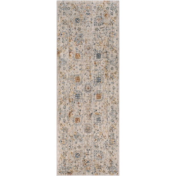 Hauteloom Forth Hallway, Kitchen Runner Rug - Beige, Green, Red - 2'7" x 10'