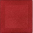 thumbnail image 1 of Hauteloom Francisco Wool Living Room, Bedroom Area Rug - Contemporary - High Pile - Red - 8' Square, 1 of 16